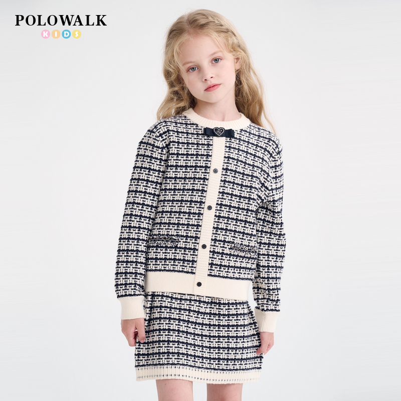 WALKPOLO学院风装女小香风两件套