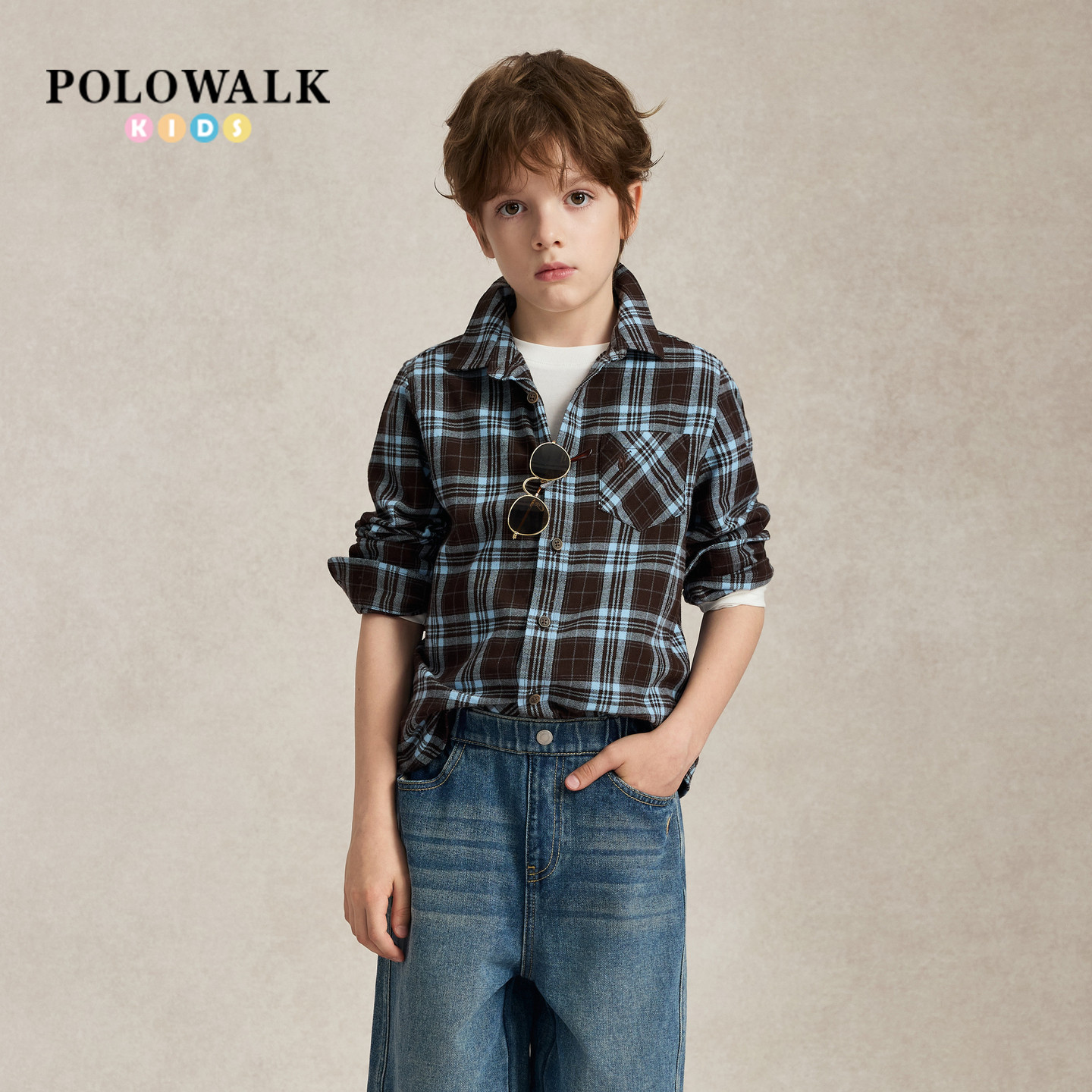 POLOWALK男童长袖衬衫图片