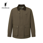 POLOWALK男式 休闲风户外通勤外套男 复古翻领工装 夹克2025秋季 新品