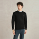 POLOWALK男士 套头毛衣男 时尚 圆领针织衫 百搭秋冬纯色羊羔绒打底衫
