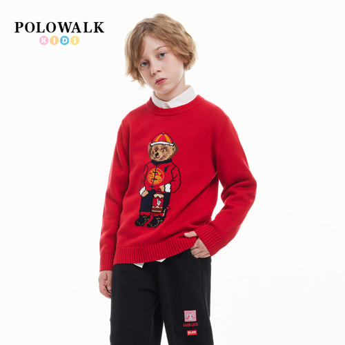 卡通圆领打底衫男童毛衣