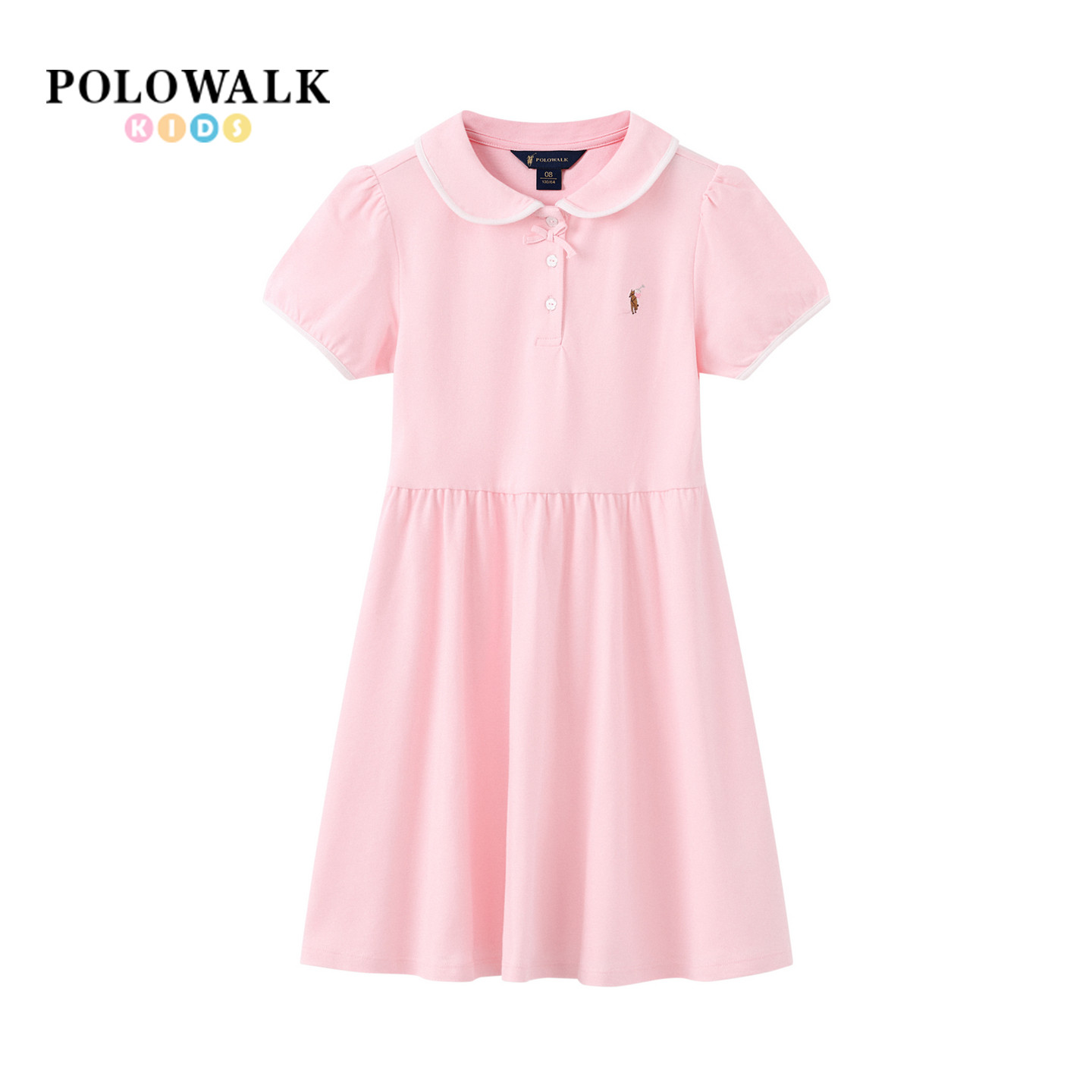 POLOWALK女童短袖连衣裙图片
