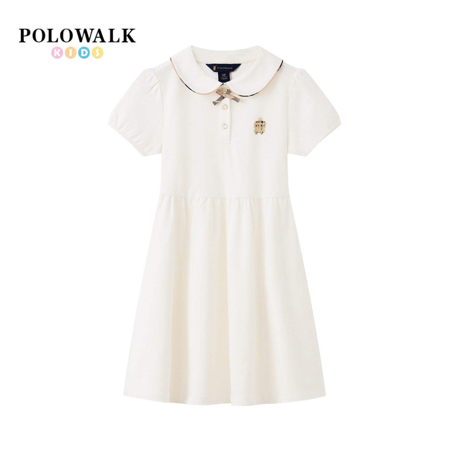 POLOWALK女童短袖连衣裙图片
