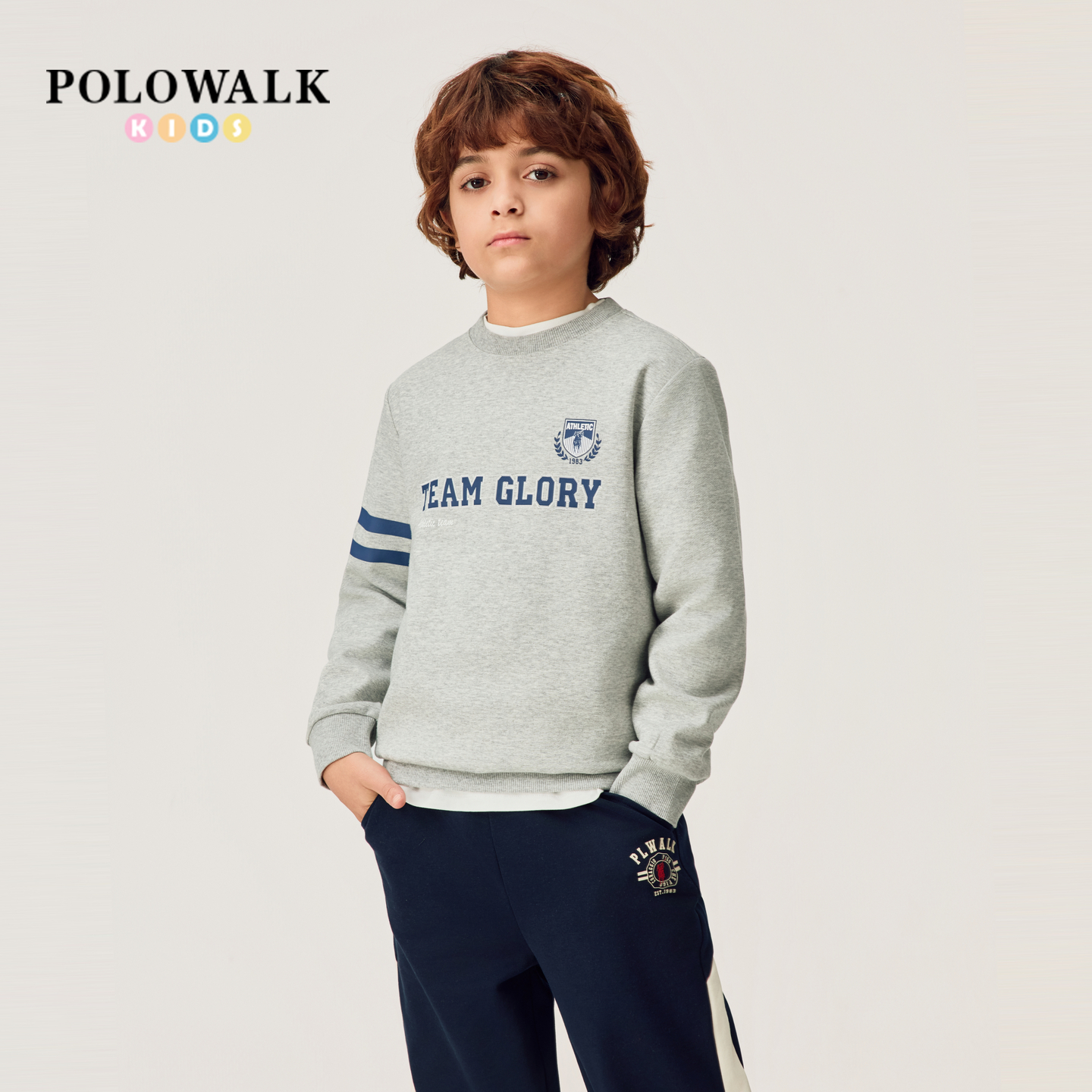 POLOWALK童装男童卫衣2026新品男童卫衣