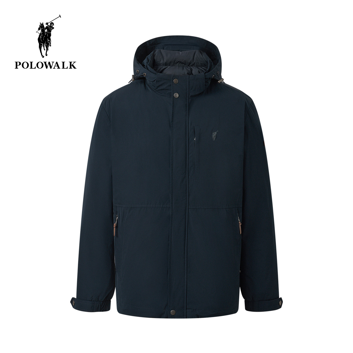 【一衣三穿】POLOWALK男式羽绒服2026冬季新品90鹅绒保暖连帽外套