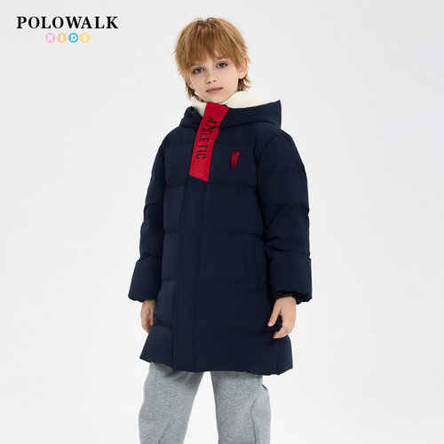 POLOWALK冬季男童羽绒服中长