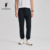 潮流百搭长裤 POLOWALK男式 子 新品 休闲直筒裤 针织裤 春夏裤