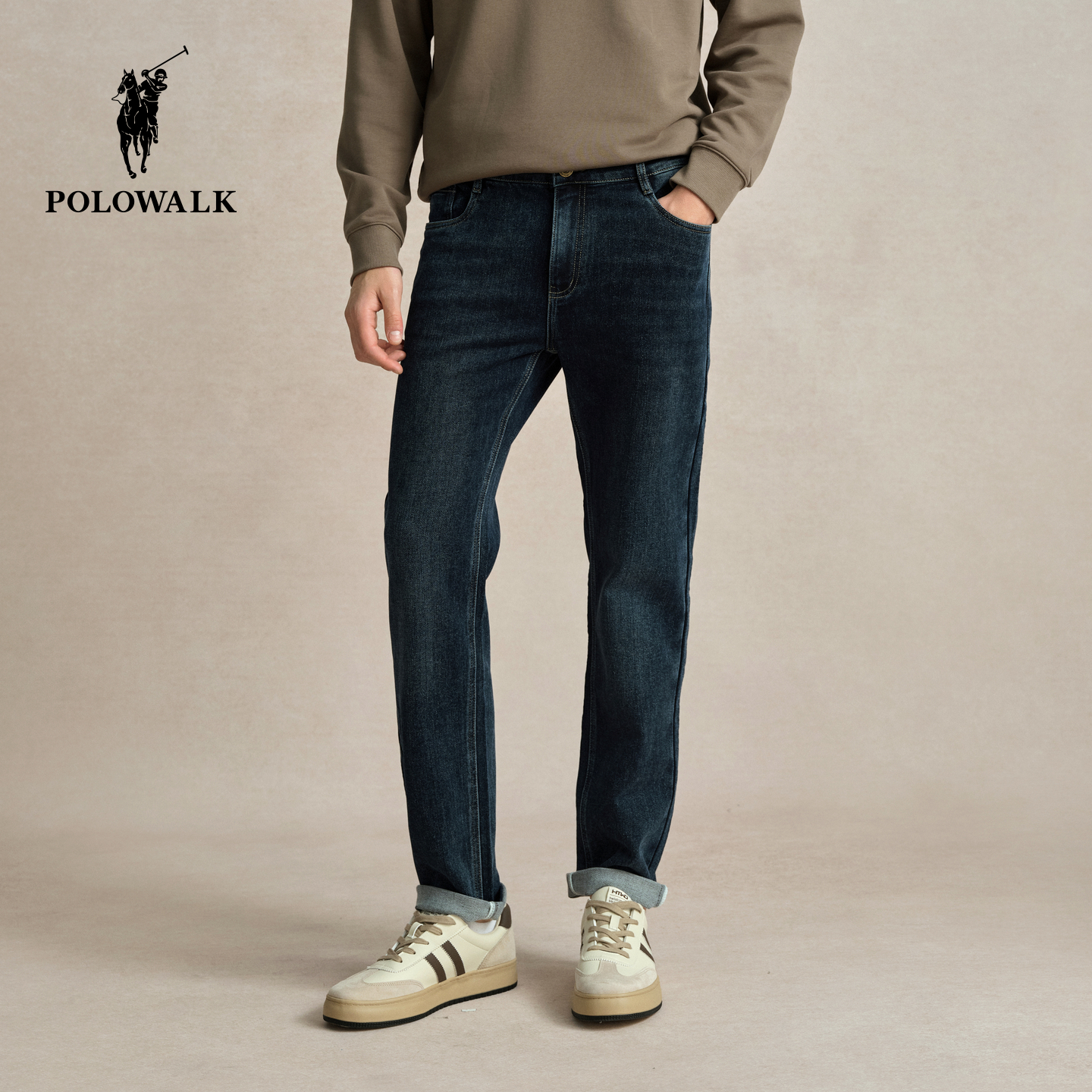 秋冬款男式直筒休闲裤通勤百搭