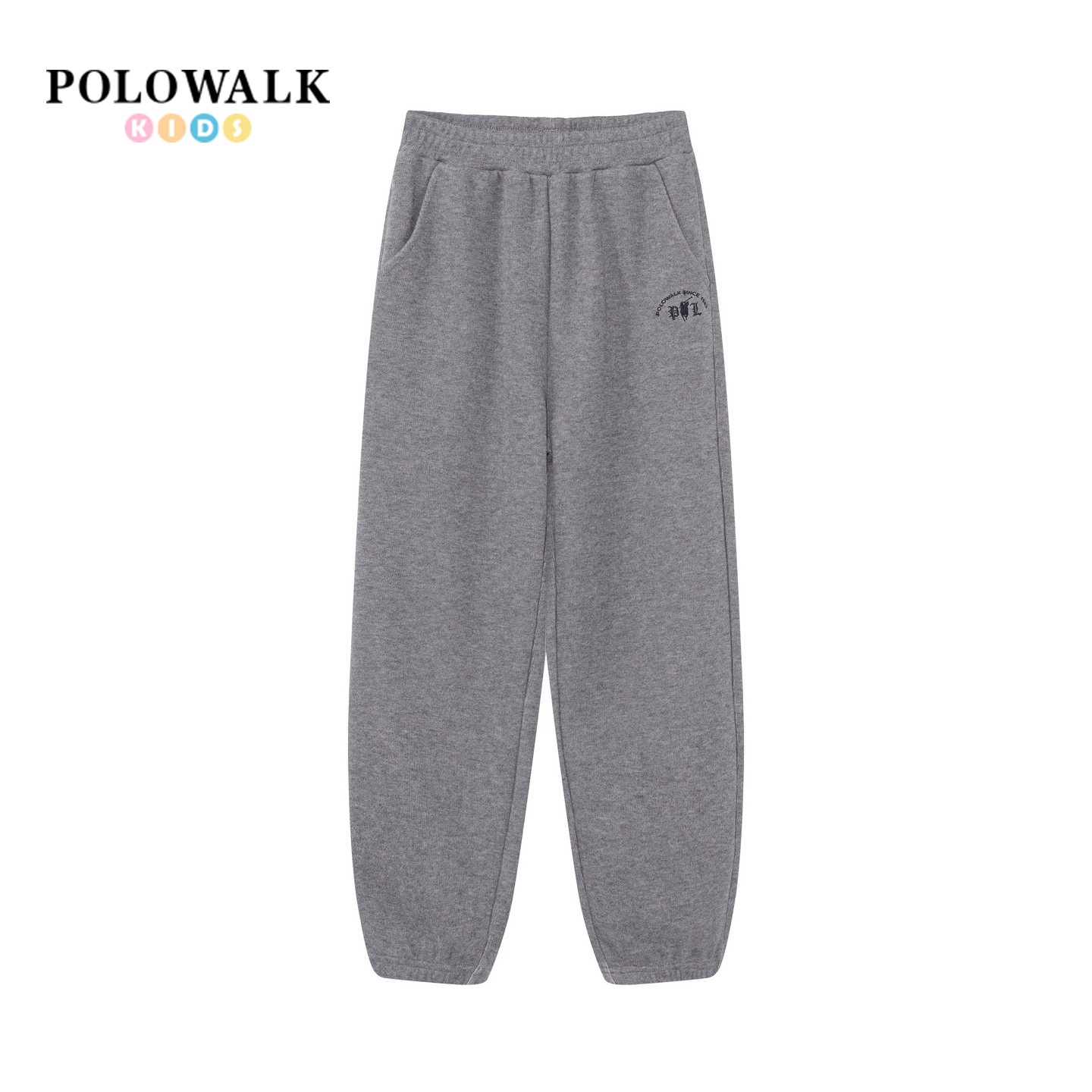 POLOWALK男童卫裤2026春季裤束脚口松紧腰儿童休闲时尚运动卫裤