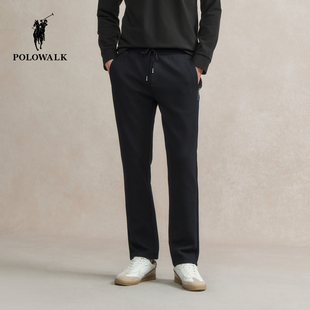 百搭松紧腰运动休闲针织裤 POLOWALK男式 新品 2025秋冬裤 子男 针织裤