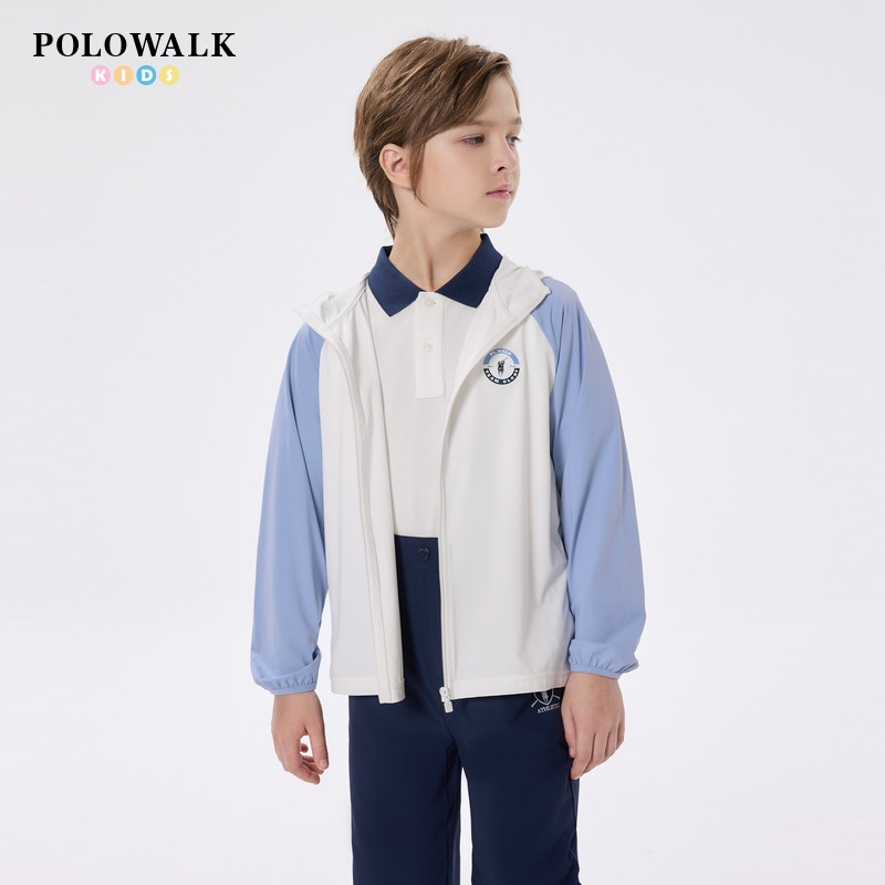 POLOWALK男童色块拼接外套图片
