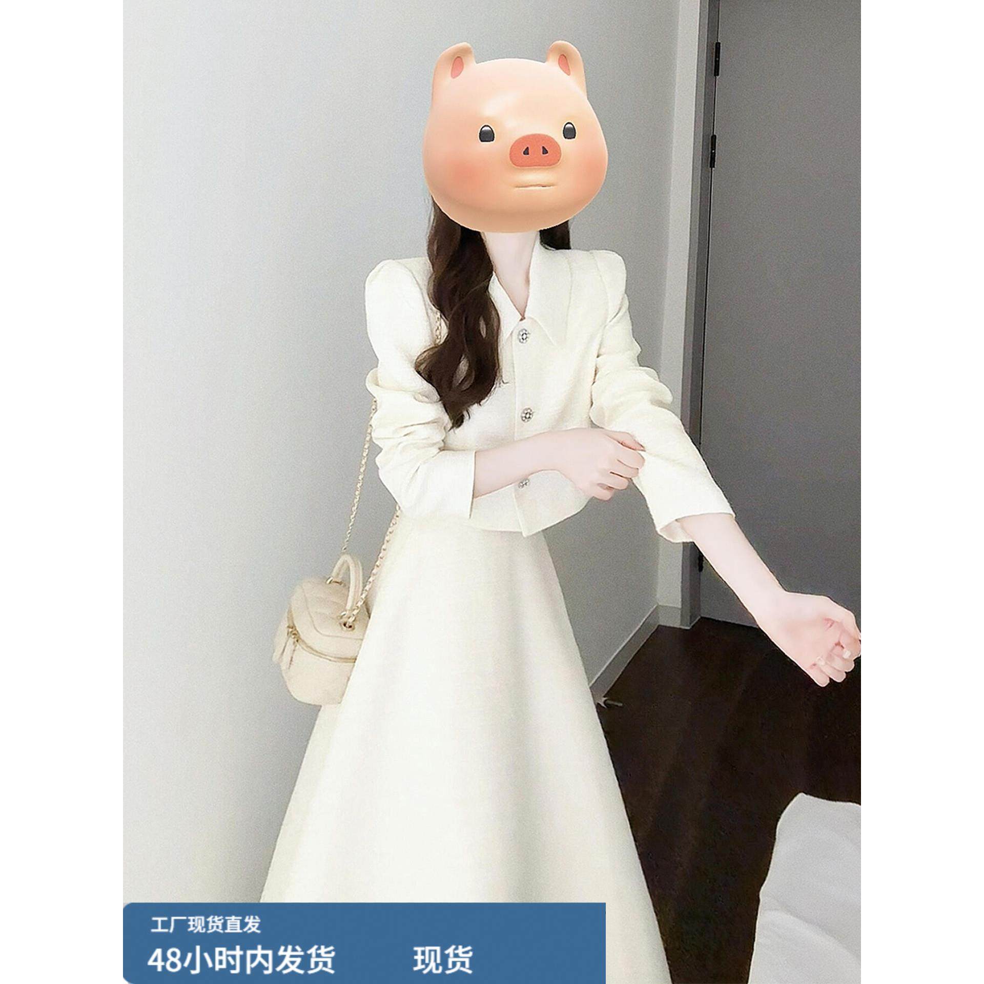 早秋季西装连衣裙子女装2025新款清冷富家千金高级感穿搭套装长裙,运动/瑜伽/健身/球迷用品,瑜伽短裙,淘宝优惠券,粉丝福利购,淘宝优惠卷