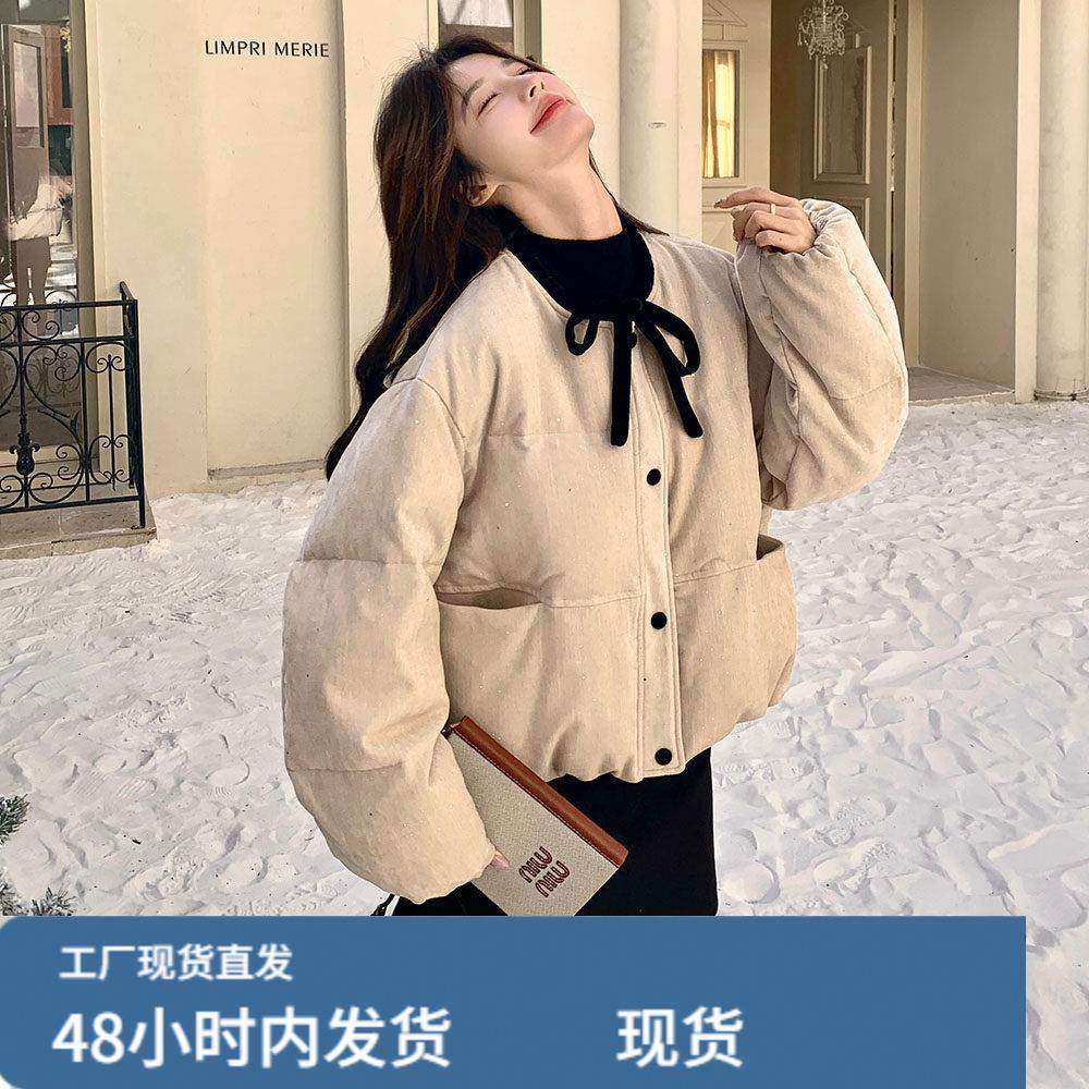 韩系chic卡其色羽绒服女冬超火好看高级小众漂亮加厚面包服短外套,运动/瑜伽/健身/球迷用品,广场舞套装,淘宝优惠券,粉丝福利购,淘宝优惠卷