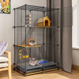 松鼠笼子专用龙猫柜笼蜜袋鼯饲养箱花枝鼠睡窝宠物豪华别墅大房子