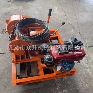 柴油动力卷扬机厂家生产加工汽油动力绞盘2吨柴油卷扬机