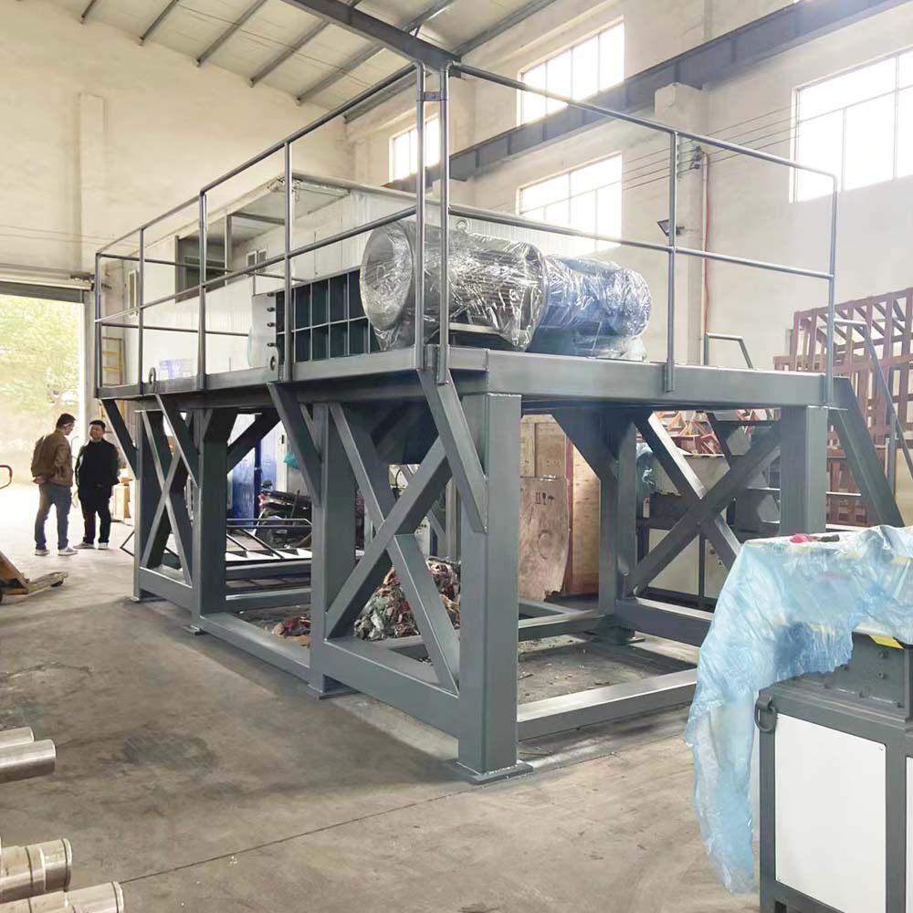 大型多功能双轴沙发床垫家具家电破碎机木材机头料工业固废撕碎机
