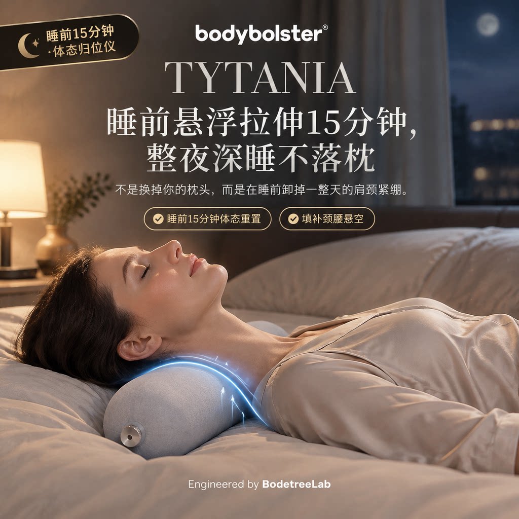 专业多功能颈腰椎曲度反弓矫正枕空气悬浮减压气囊技术开车产后