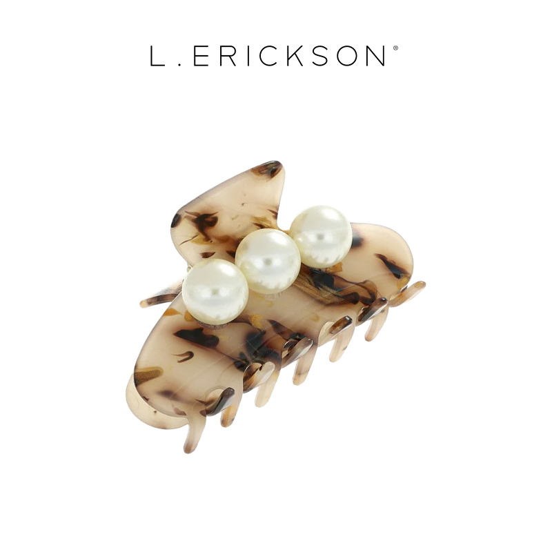 L. ERICKSON/莱丽克森新品 醋酸珍珠抓夹发夹头饰发饰