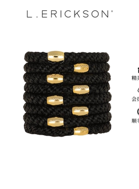 L. ERICKSON/莱丽克森高弹力舒适发圈-8根 纯色发绳