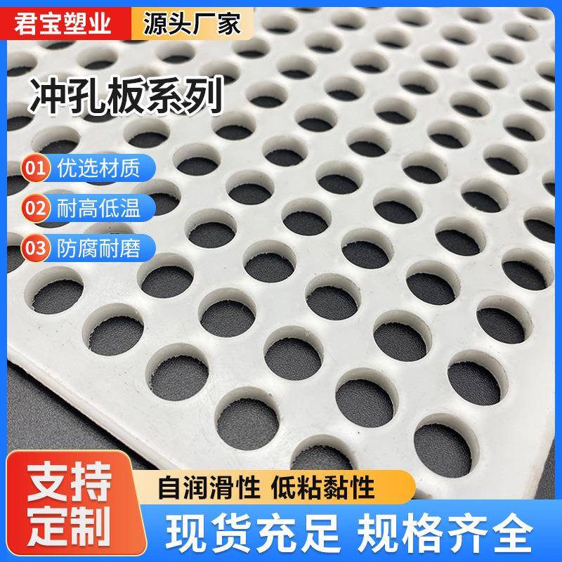 厂家直供聚乙烯筛板pp冲孔板网格圆孔塑料过滤网造纸厂筛板