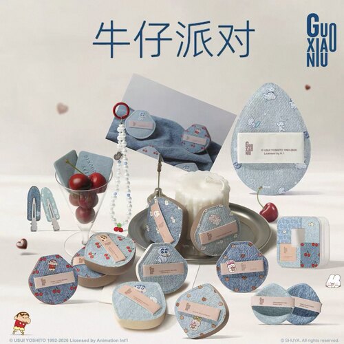 郭小妞牛仔派对粉扑卡通造型