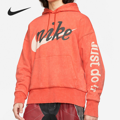 Nike/耐克正品男士Logo印花水洗针织套头连帽卫衣CZ1147-891