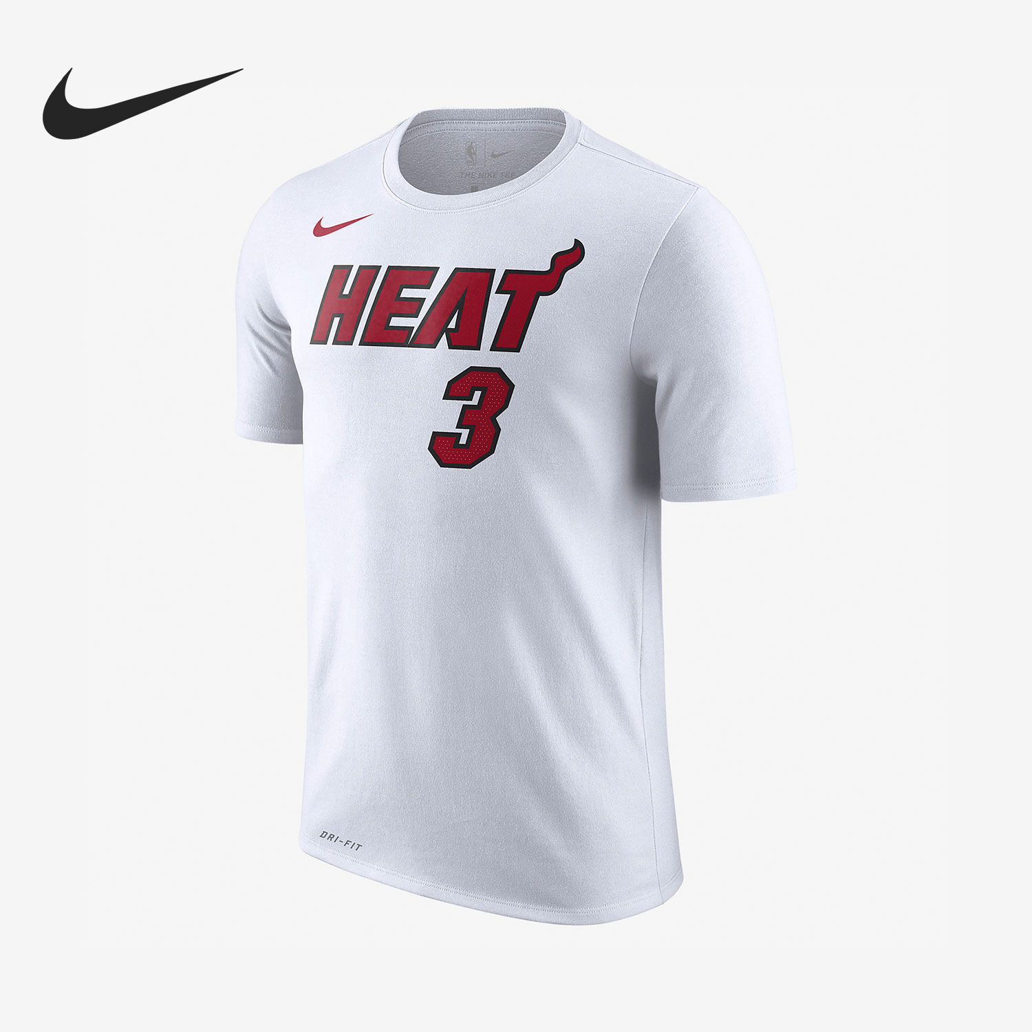 Nike/耐克正品迈阿密热火队韦德3号城市版男士短袖870787-117
