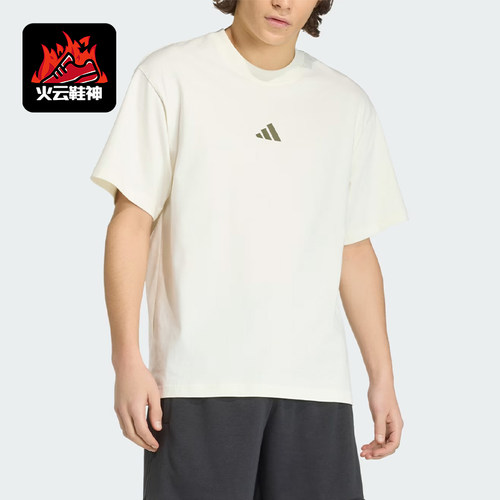 Adidas/阿迪达斯正品运动风套头休闲短袖T恤经典男短袖T恤KB4875