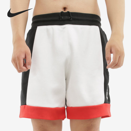 Nike/耐克正品当季新款男子运动休闲Logo字母印花拼接短裤CJ4833