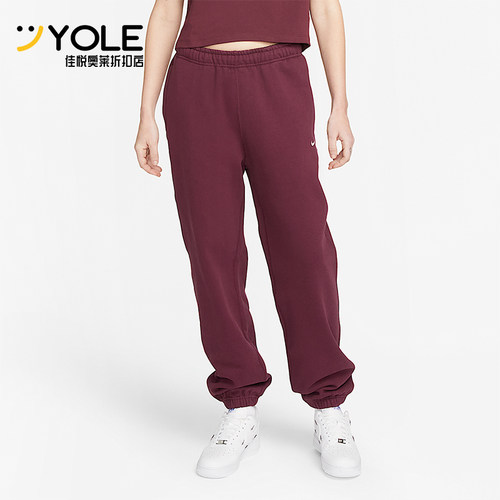 Nike/耐克正品Solo Swoosh女士运动复古潮流经典长裤CW5565-681