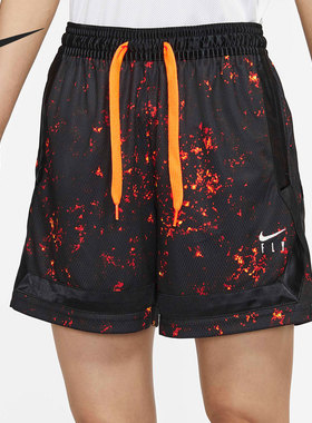 Nike/耐克正品当季女子运动训练透气宽松篮球短裤DH0644-010