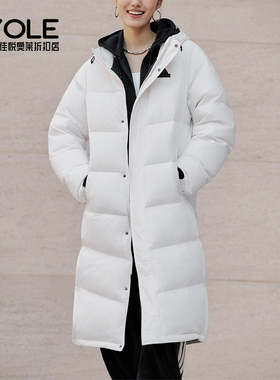 Adidas/阿迪达斯正品2025男女休闲户外运动保暖长款羽绒服KF6745