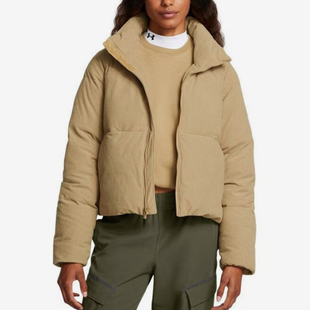 UA/安德玛正品Limitless女士灯芯绒立领运动羽绒服1384652-263