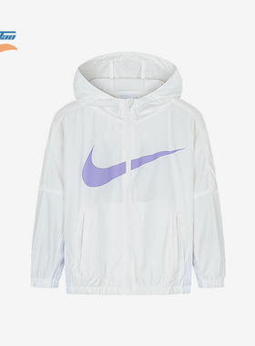 Nike/耐克正品2025新款小童经典梭织连帽夹克外套NY2422070PS-001