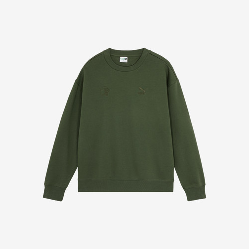 Puma/彪马正品BZ CC CREW FL男女款加绒保暖套头衫625537-69