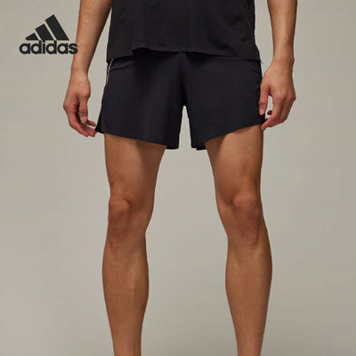 Adidas阿迪达斯正品男款运动舒适侧边交叠徽标设计短裤IN8747