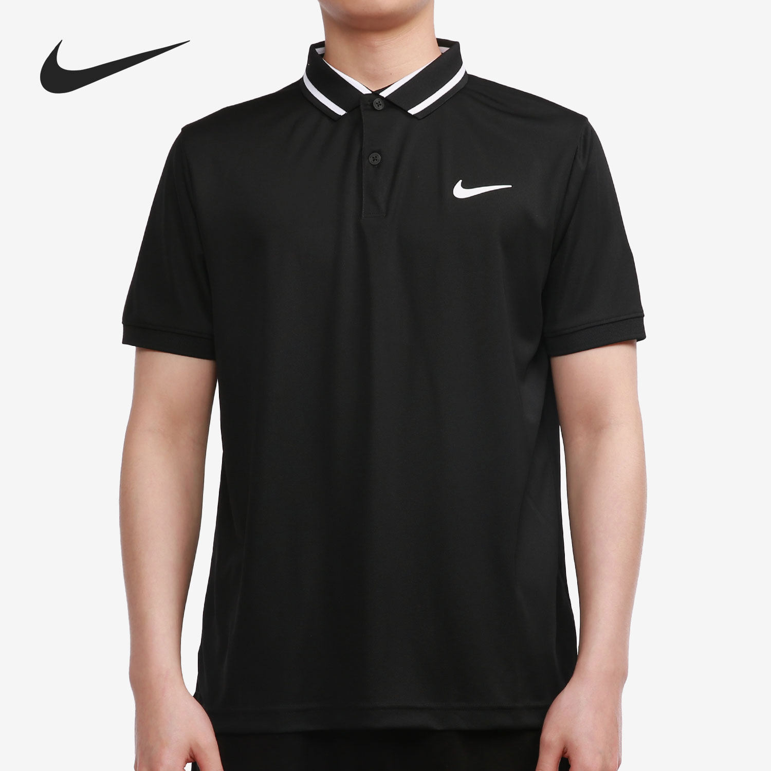 Nike/耐克正品男子吸汗透气网球运动短袖POLO衫 CW6850-010,运动服/休闲服装,运动POLO衫,淘宝优惠券,粉丝福利购,淘宝优惠卷