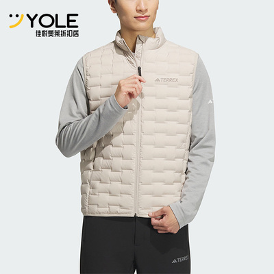 阿迪达斯正品男子羽绒马甲