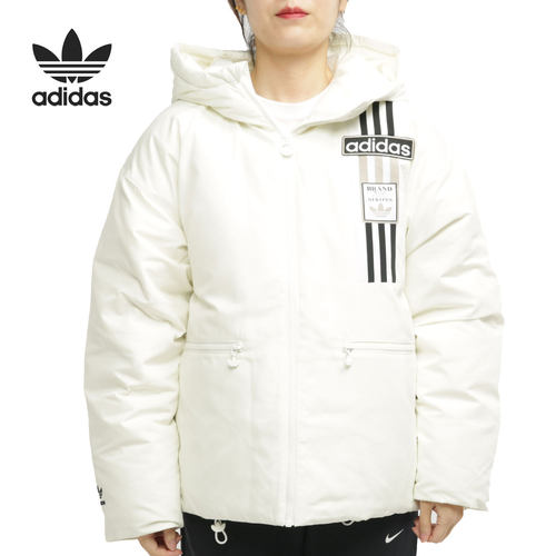 Adidas/阿迪达斯正品 Down Puffer 三叶草女子运动羽绒服GL6416