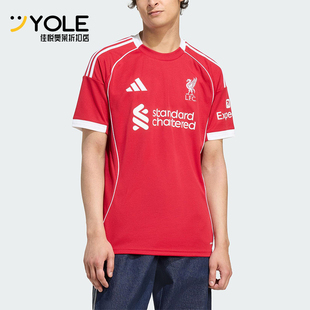 Adidas/阿迪达斯正品LIVERPOOL男士训练足球运动透气球衣JV6423