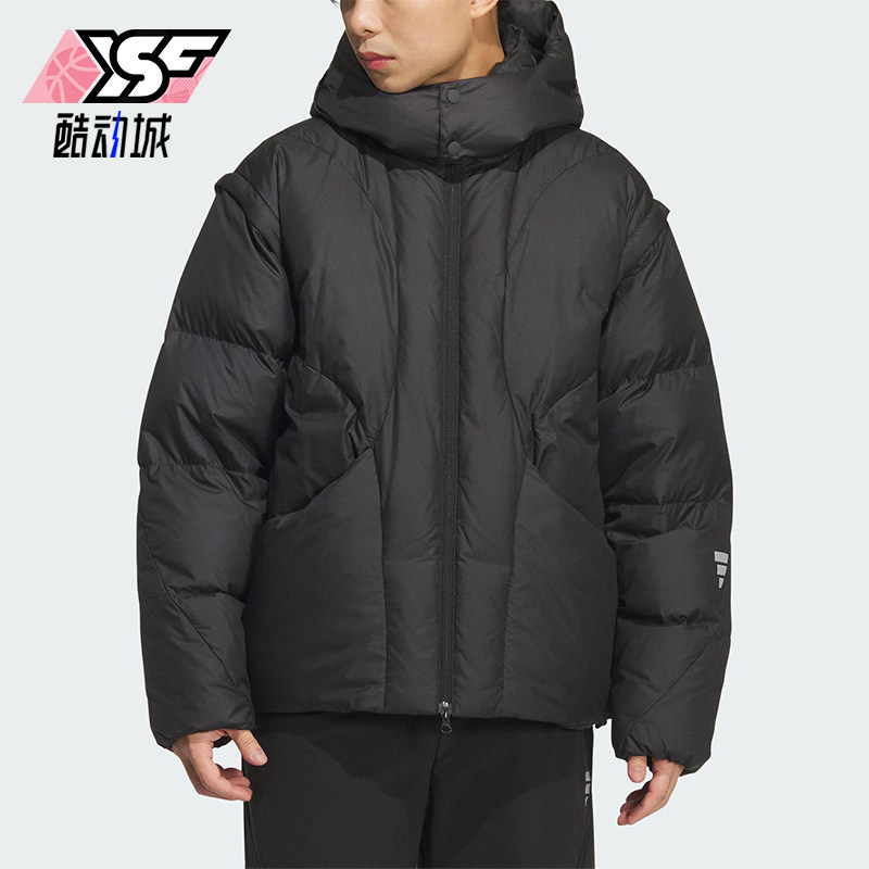 Adidas/阿迪达斯正品Future Style男士户外连帽日常羽绒服KC2587