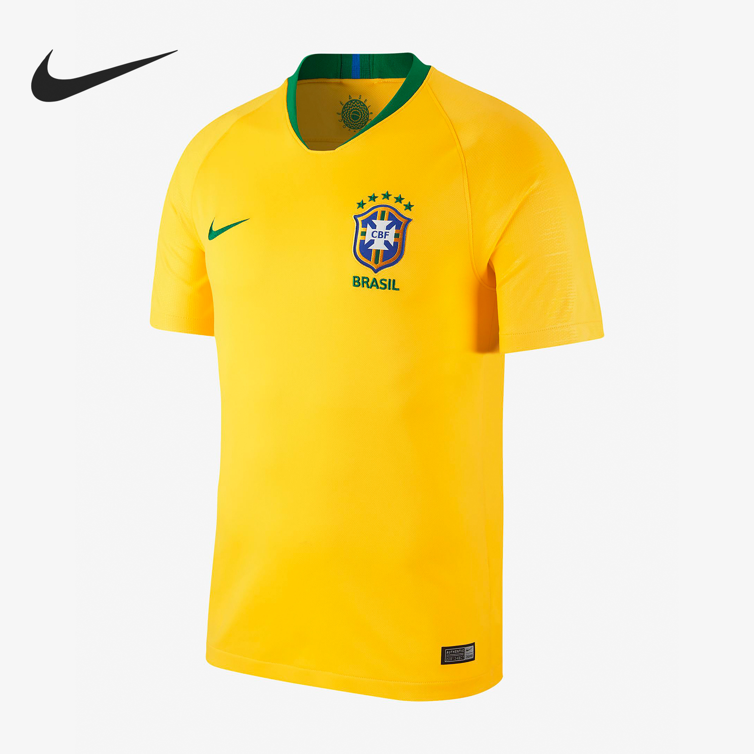 Nike/耐克正品男士V领直筒徽章涤纶球迷版球衣T恤893856-749