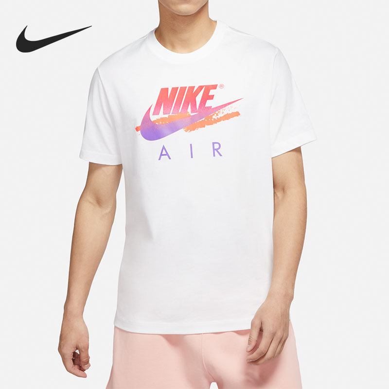 Nike/耐克正品男子大钩印花圆领休闲运动短袖T恤 DR0984-100,运动服/休闲服装,运动T恤,淘宝优惠券,粉丝福利购,淘宝优惠卷