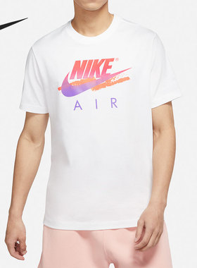 Nike/耐克正品男子大钩印花圆领休闲运动短袖T恤 DR0984-100