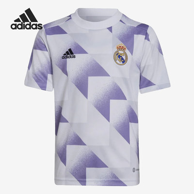 阿迪达斯男子运动热身短袖