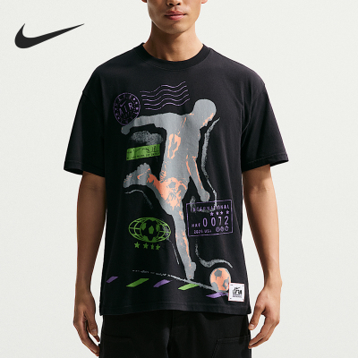 Nike/耐克正品夏季男士运动休闲透气经典宽松印花T恤IR5749-010