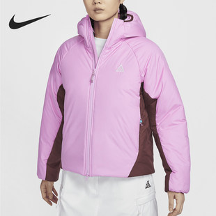 女士训练运动拼接保暖时尚 Nike 耐克正品 新款 632 棉服FV7336