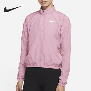 Nike 女子立领跑步训练运动梭织夹克外套 DD4926 630 耐克正品
