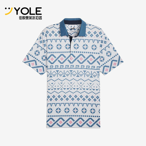 Puma/彪马正品Fair Isle Print男士经典高尔夫Polo衫626836-01