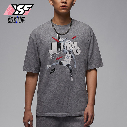 Nike/耐克正品JORDAN男士复古厚实透气休闲图案短袖HJ2930-091